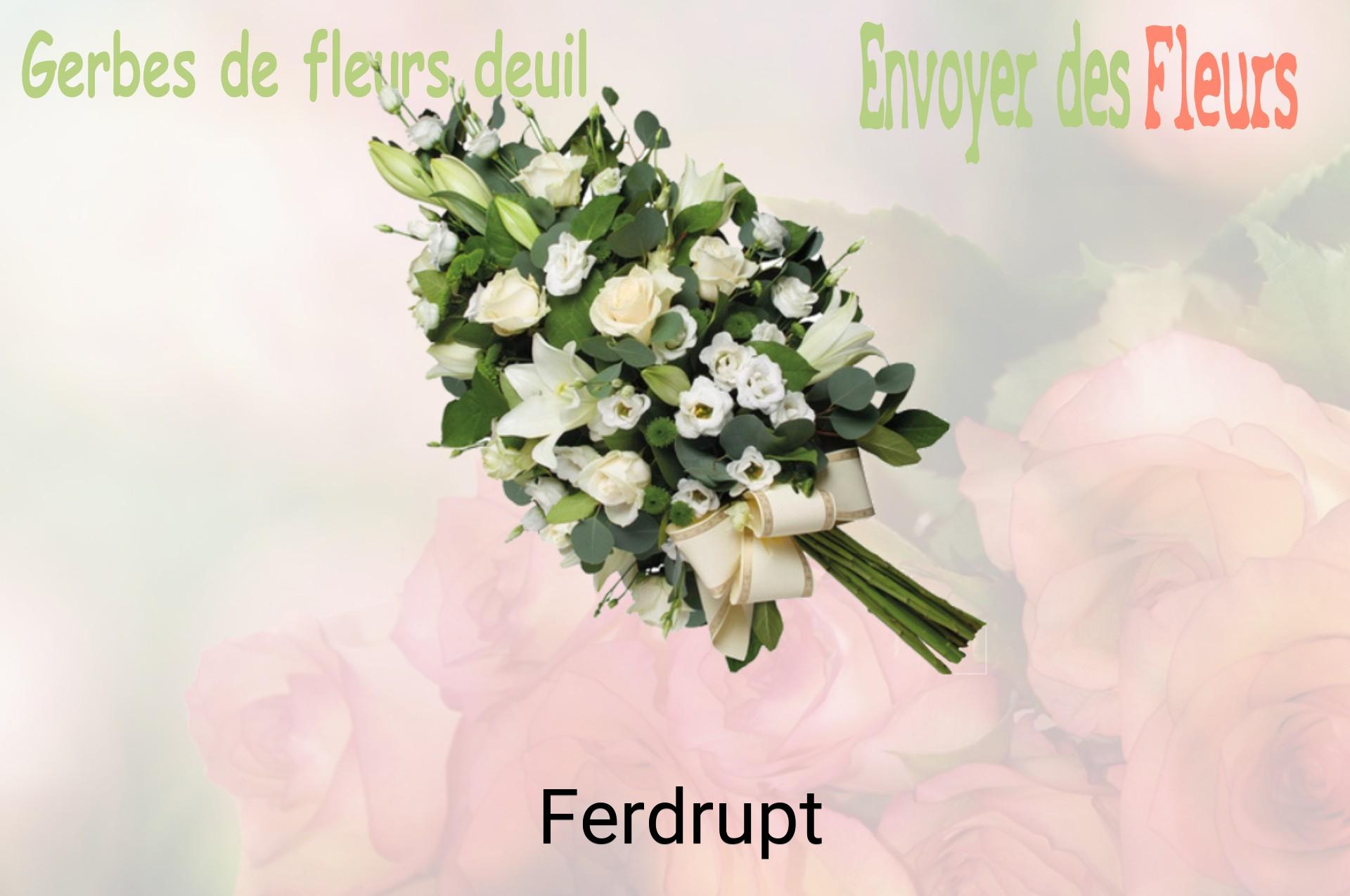 Gerbe de fleurs de deuil livrée à Ferdrupt